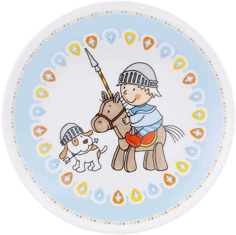 Puresigns MIKO Kindergeschirr Set 3-teilig aus Porzellan: Kinderteller, Kindertasse &amp; Müslischale –