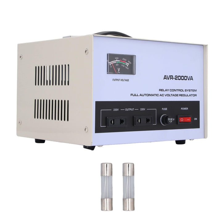 Automatischer Spannungsregler, 2000 W, Einphasiger Aufwärts-Abwärtswandler mit Universalsteckdosen,