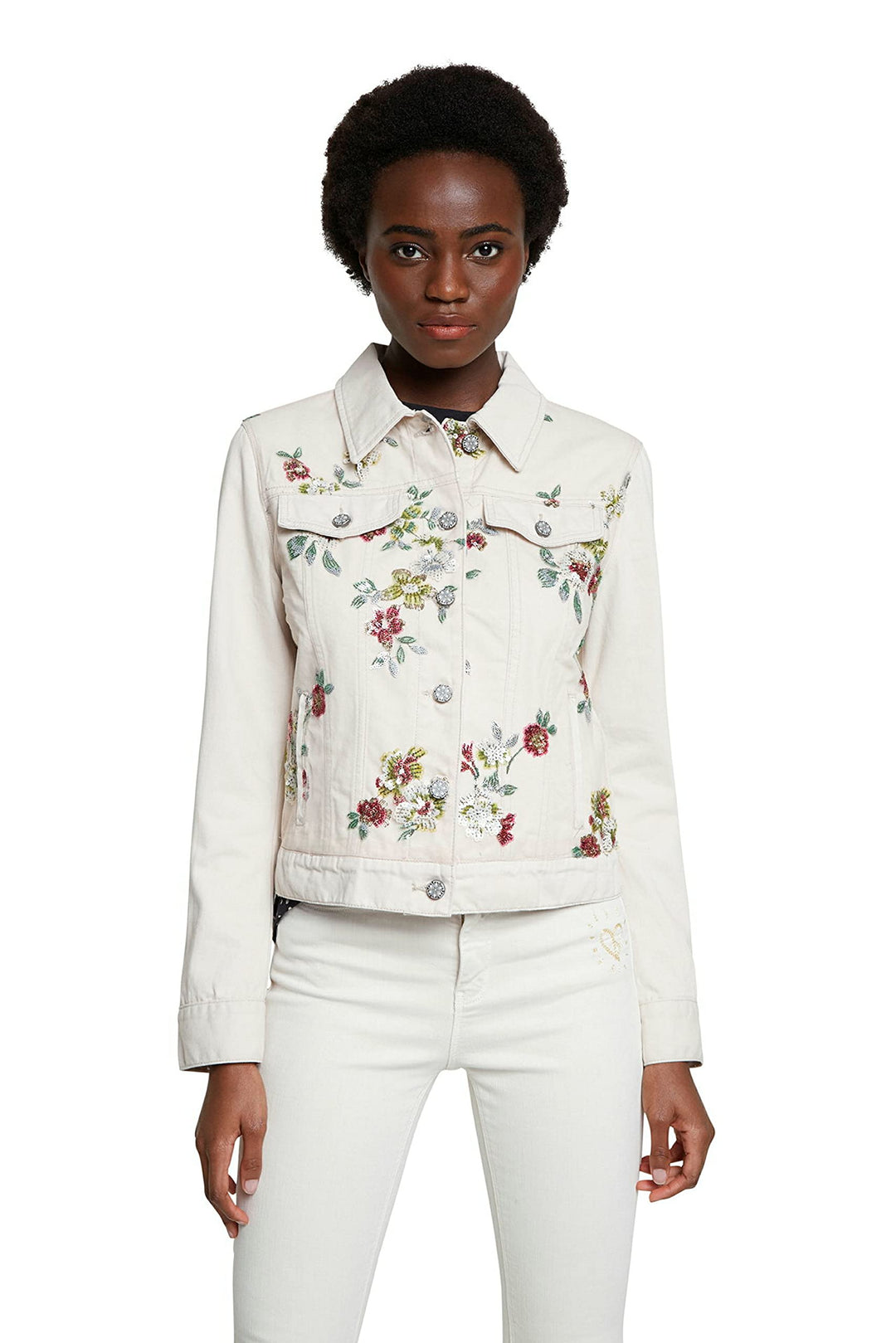 Desigual Damen 21Swen189020 Jacken, Material Finishes, L