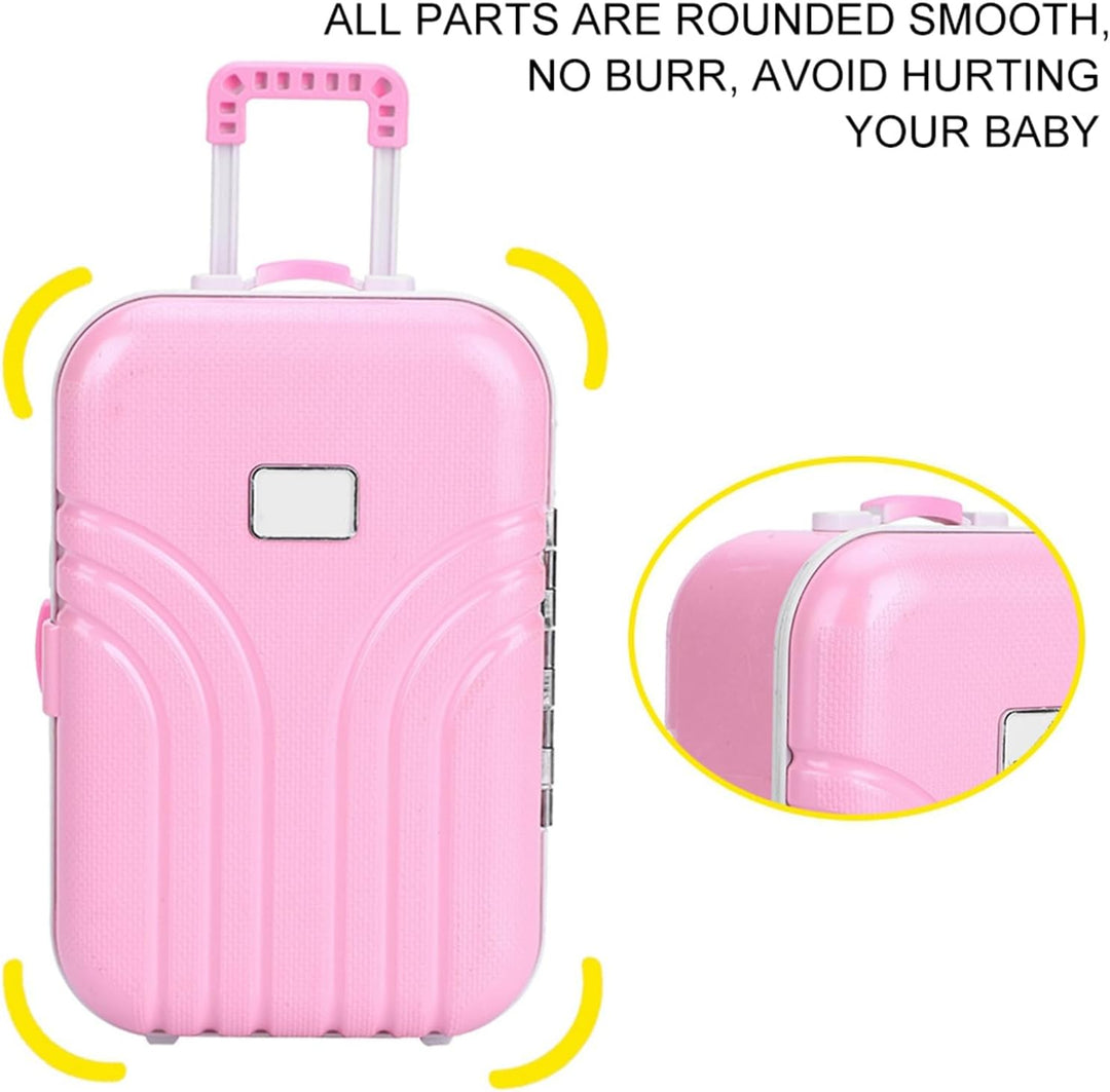 Mini-Kofferspielzeug, Mädchenliebe Plastik Spielzeug für Kinder, Compact Design, Pink, für Kleinkind