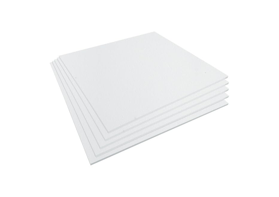 9er Set Styroporplatten A3 (1cm Dicke) | 29,7 x 42 cm Dämmplatten | Vielseitige Modellbauplatten & B