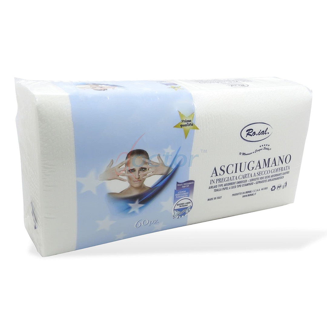 RO.IAL. Handtuch-Papier robust x18 Packungen 60 | Professionelle Karton ganze