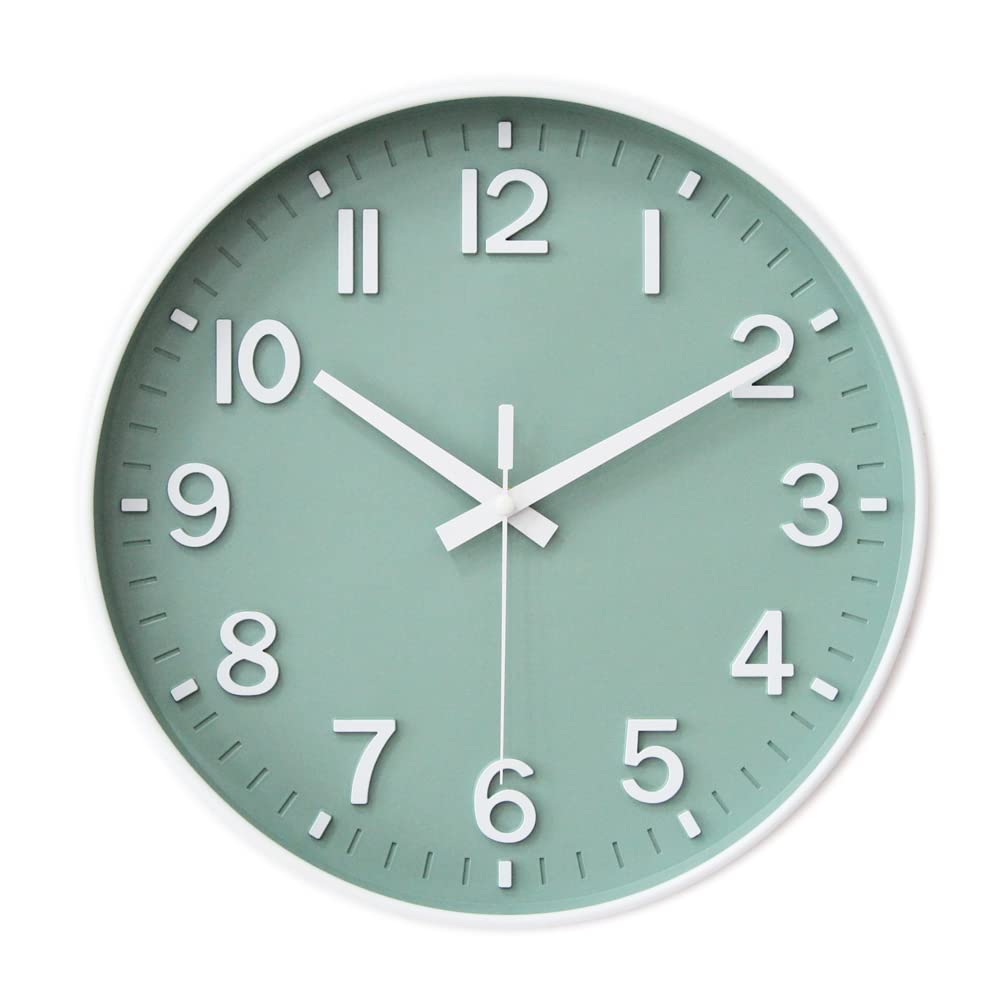HZDHCLH Funkuhr 30 cm Grosses Ziffernblatt Wanduhr Geräuschlos,Geeignet für Schule, Zuhause, Wanddek