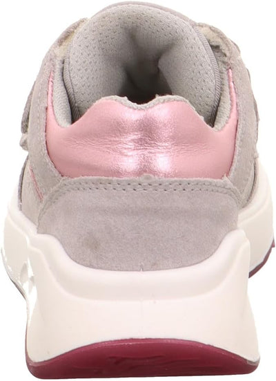 Legero Mädchen Melody Sneaker 34 EU Hellgrau Rosa 2500, 34 EU Hellgrau Rosa 2500