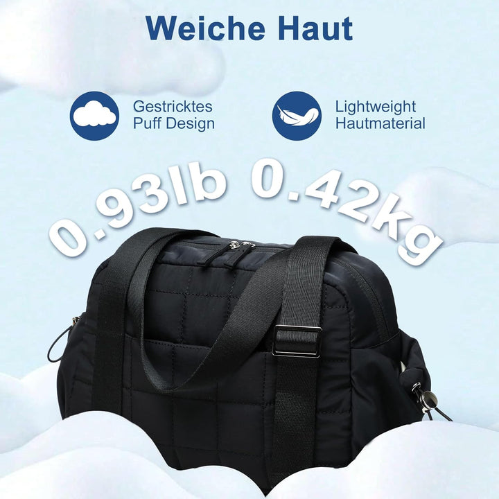 LEDAOU Mini Sporttasche für Damen, Kleiner gepolsterter Turnbeutel mit Nassfach und Münztasche, Leic