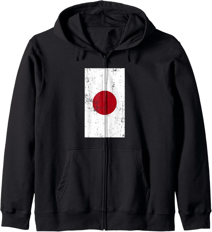 Japan East Asia Tokyo Distressed Flag Kapuzenjacke