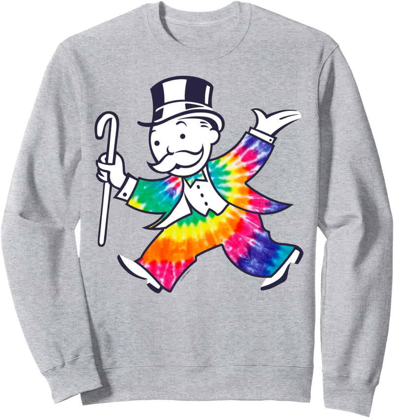 Monopoly 85 Years Rich Uncle Pennybags Tie Dye Suit Sweatshirt