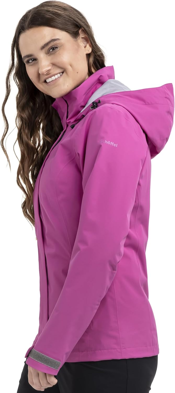 Schöffel Damen Jacket Gmund L, wind- und wasserdichte Regenjacke, atmungsaktive Outdoor Jacke, Wande
