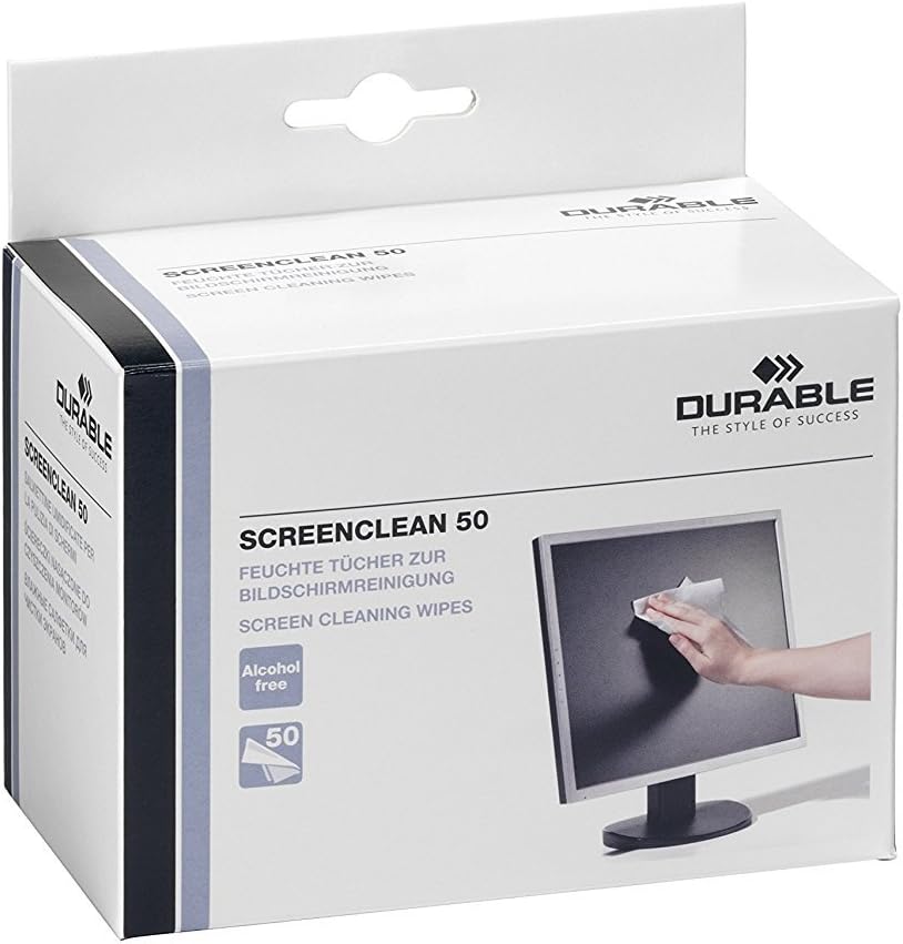 Ecopack Durable 578702 feuchte Reinigungstücher, 200 Stück weiss in 4 Portionspackungen á 50 Stück (