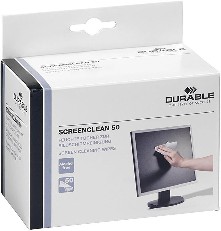 Ecopack Durable 578702 feuchte Reinigungstücher, 200 Stück weiss in 4 Portionspackungen á 50 Stück (