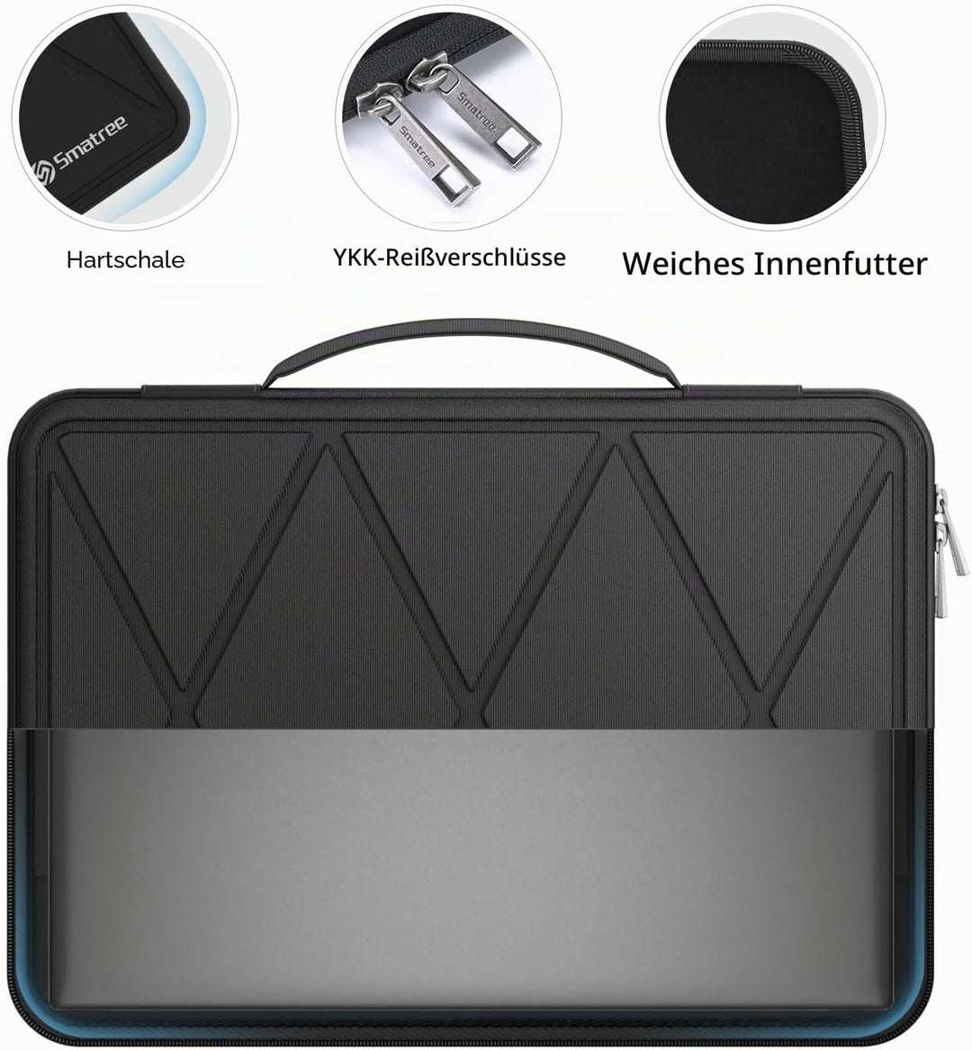 Smatree Hard Eva Schutzhülle Tasche Kompatibel für 15,6 Zoll MSI Thin 15 Series Laptop, für 15,6 Zol