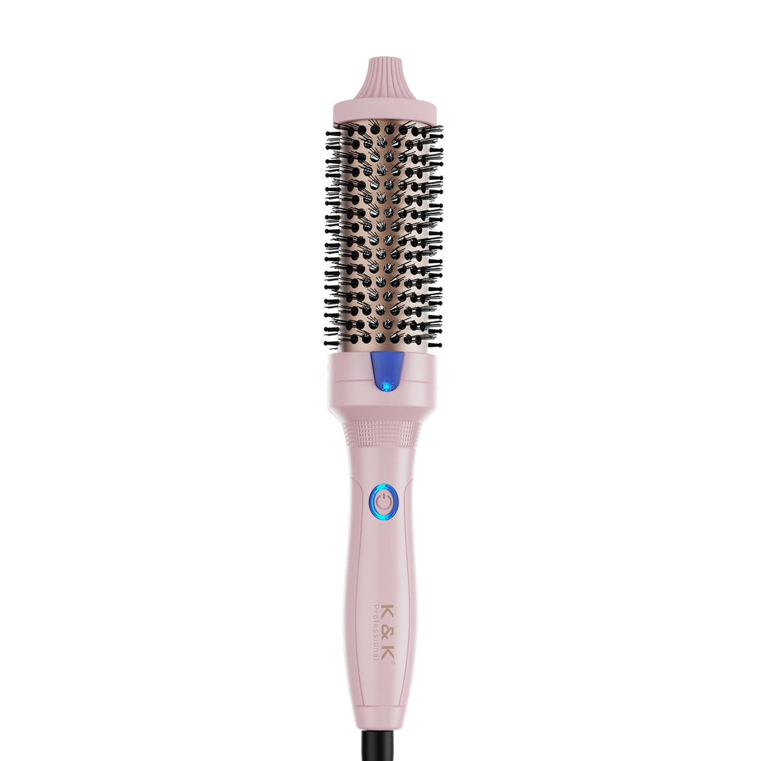 K&K Stylingbürsten K&K Thermobürste Keratin Thermal Brush Protect Beheiztes Fass Heisse Haarbürste,