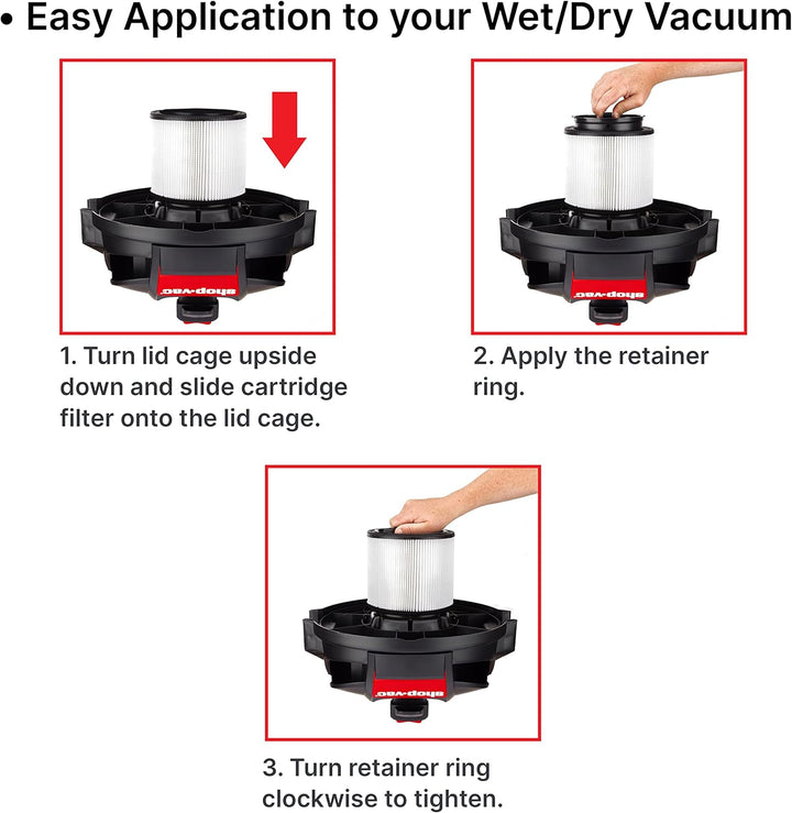 Shop-Vac 90304 Kartuschenfilter, 90304 Single Pack, Single Pack