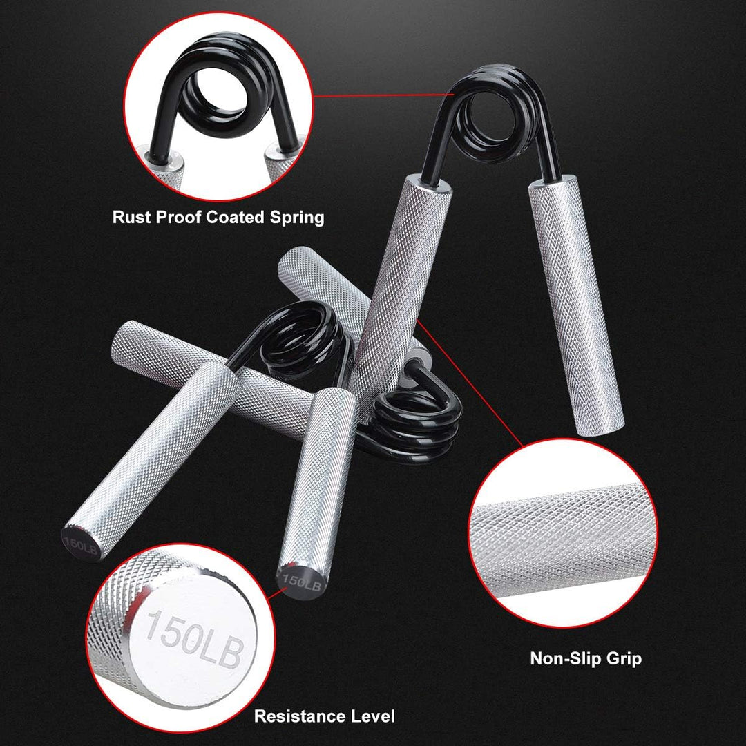 COVVY Handgriff-Stärker, 3er-Pack (150,200,250 LBS) Griffkrafttrainer, Unterarmstärker, Handstärker,