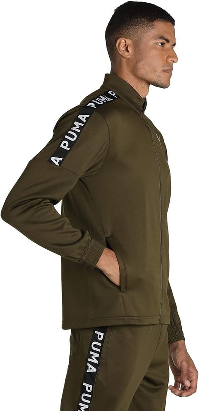 PUMA Herren Fit Pwrflece Fz Jacke Strickjacke S DEEP OLIVE, S DEEP OLIVE