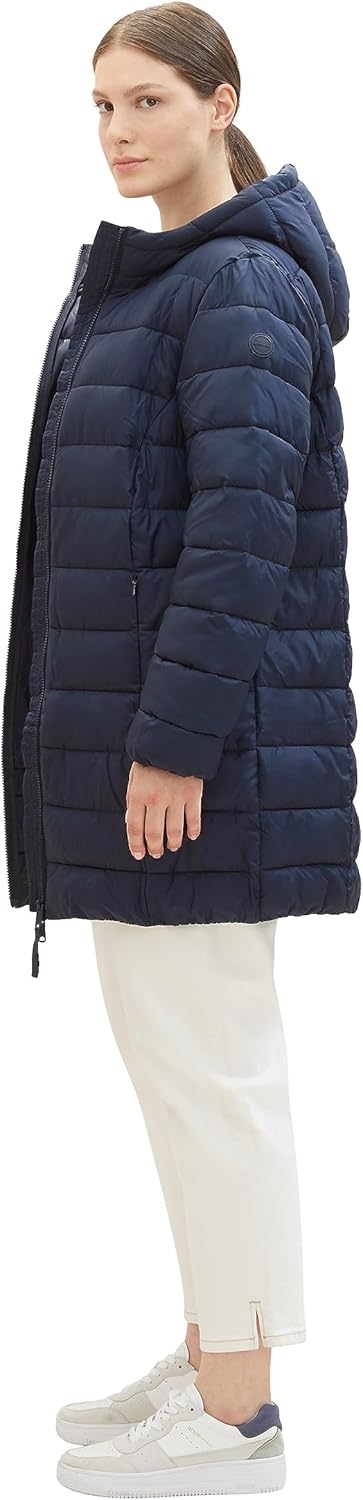 TOM TAILOR Damen Lightweight Steppmantel, 10668 - Sky Captain Blue