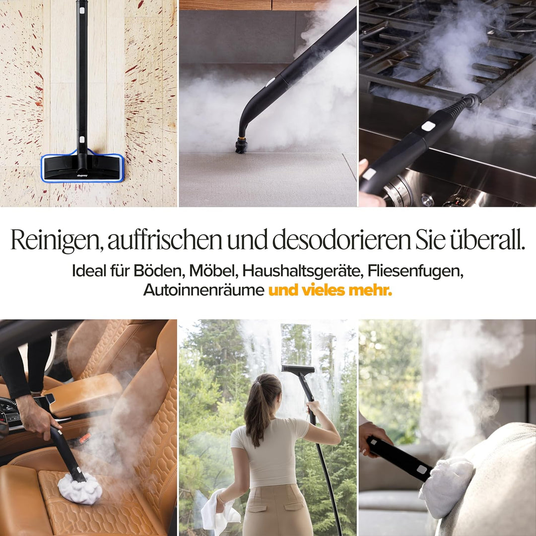 Dupray Neat Trockendampfreiniger (Neat + 27 Zubehörteile (inkl. 16 Bürstenmix)), Neat + 27 Zubeh&amp;
