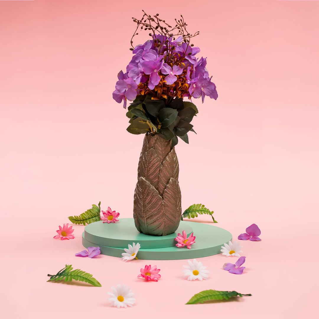 Youartme Deko Vase Kastanienbraun 110 x 110 x 230 mm - Modern Vasen Deko Hohe - Aesthetic Flower Vas