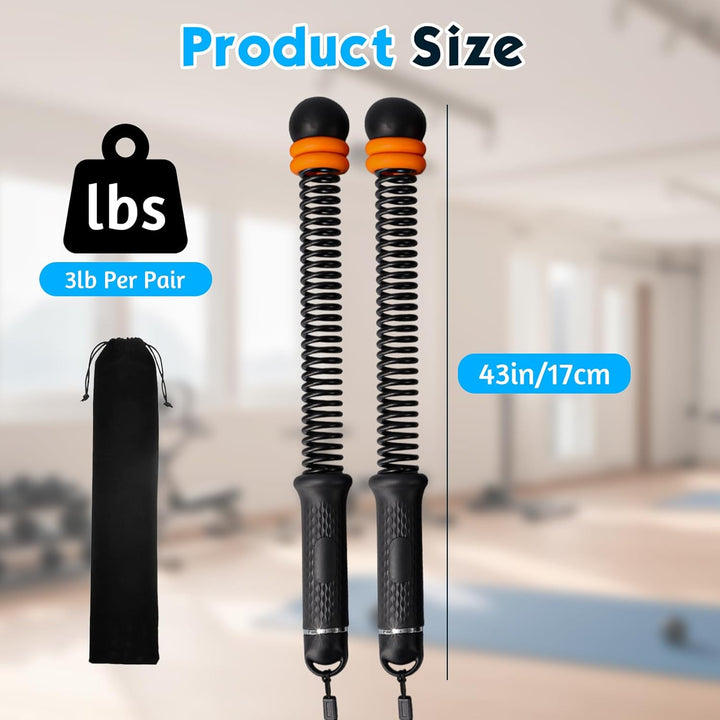 TOGETDREAM Ropeless Battle Ropes, Einstellbar Seillose Kampfseile Tragbare Gewichtete Seile Ohne Sei