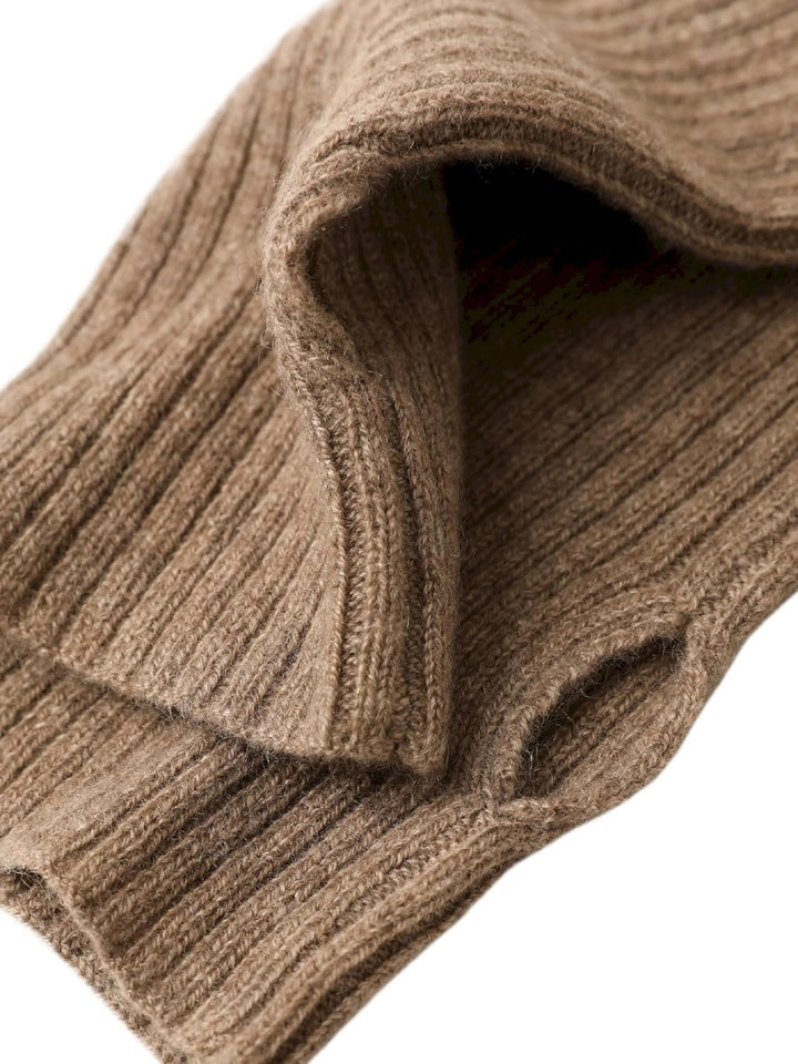 Prettystern Damen Kaschmir-Wolle Gerippte Fingerlose Handschuhe Hand-Stulpen handgelenk-wärmer Pulsw