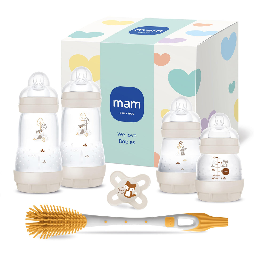 MAM Easy Start Anti-Colic Neugeborenen-Set | 0+ Mon | Babyflaschen-Set | 94% Akzeptanz | 96% Hebamme