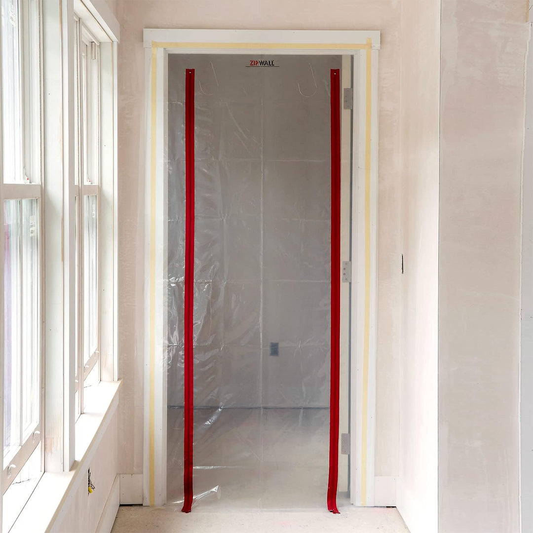 Zipwall ZDC ZipDoor Türen-Set für Staubkontrolle, weiss, ZDS Kit für Standard-Türen, Kit für Standar