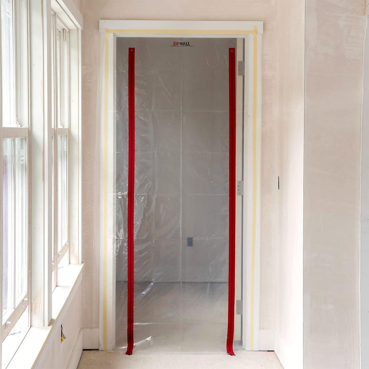 Zipwall ZDC ZipDoor Türen-Set für Staubkontrolle, weiss, ZDS Kit für Standard-Türen, Kit für Standar