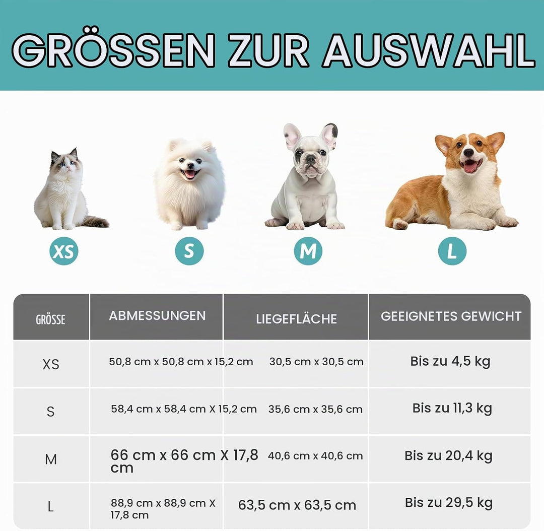 COZY KISS Katzenbett mit Decke 58cm, Runde Höhle für Kleine Katzen &amp; Hunde | Flauschige Katzensofa-K