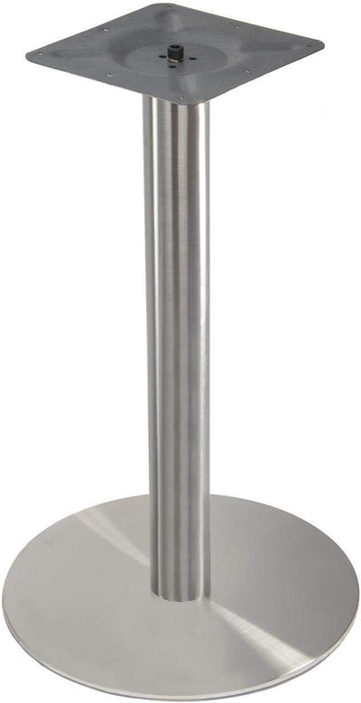 ONPIRA Untergestell Rund Edelstahl Tischgestell Bistrotisch Bodenplatte Ø45cm