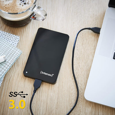 Intenso 6023560 1TB Memory Drive USB 3.0 2.5' External Hard Drive 1 TB (USB 3.0) mit Tasche schwarz