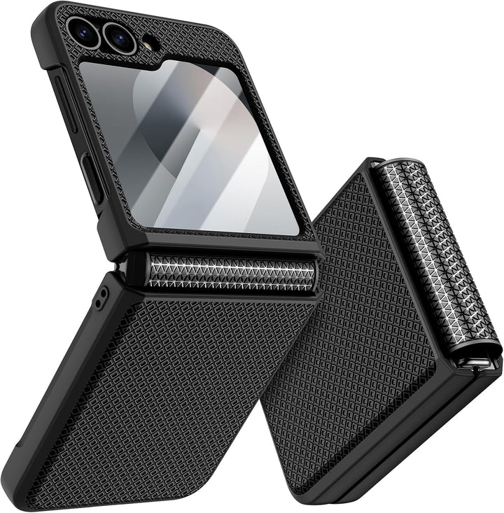 Doeshine für Samsung Galaxy Flip 6/Z Flip 7 FE Hülle [Not for Flip 7] mit Scharnierschutz & Displays