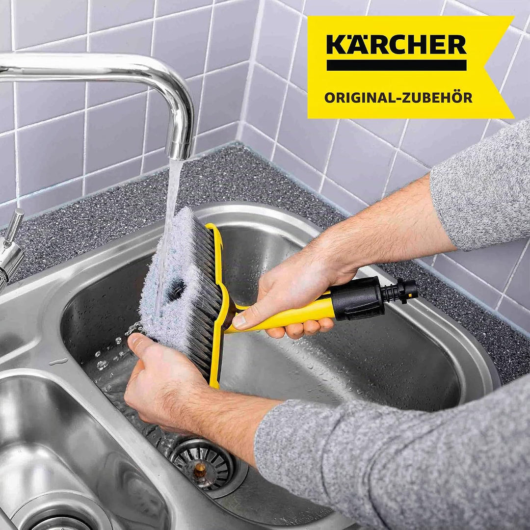 Kärcher Flächenreiniger T-Racer T 7 Plus (Spritzwasserschutz, Zwei Flachstrahldüsen) &amp; WB 60 weiche