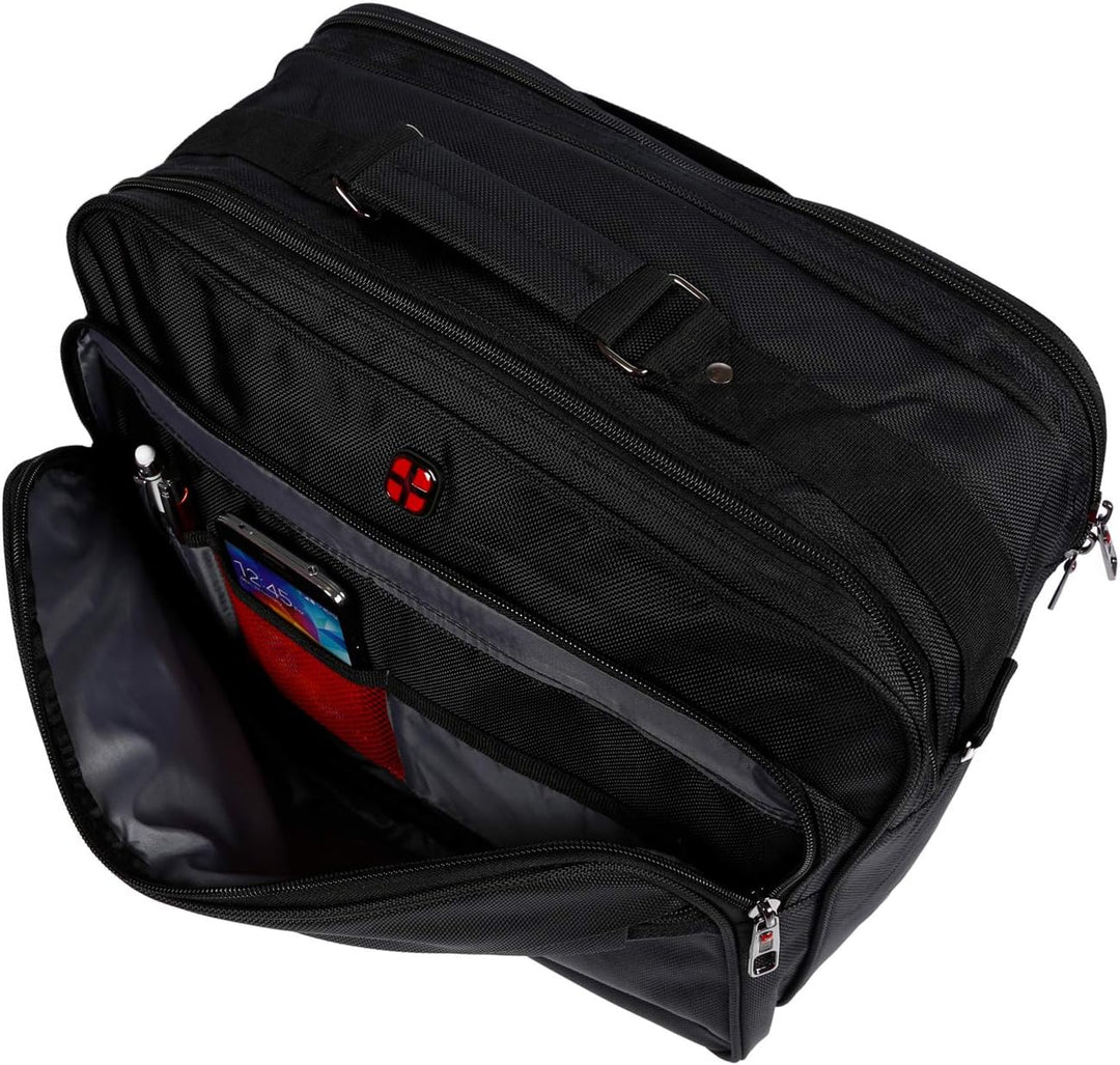 Christian Wippermann Hochwertige Flugbegleiter Arbeitstasche Herrentasche Bordcase Trolley XL Kreuz