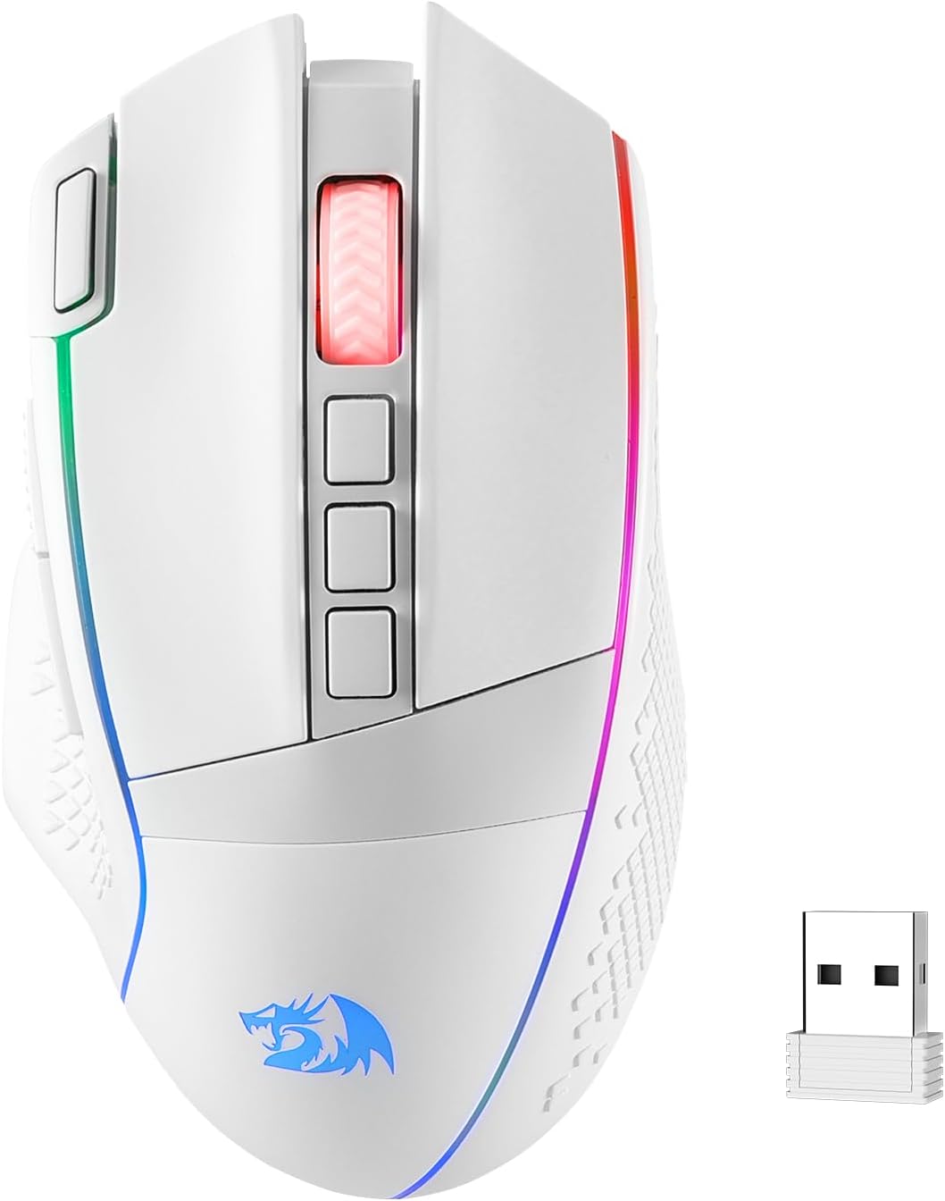 Redragon M991 Kabellose Gaming-Maus, 19.000 DPI kabelgebundene/kabellose Gamer-Maus mit Schnellfeuer