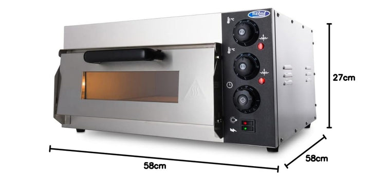 Maxima Gastro Pizzaofen - Passt 1 x Ø 40 cm Pizza