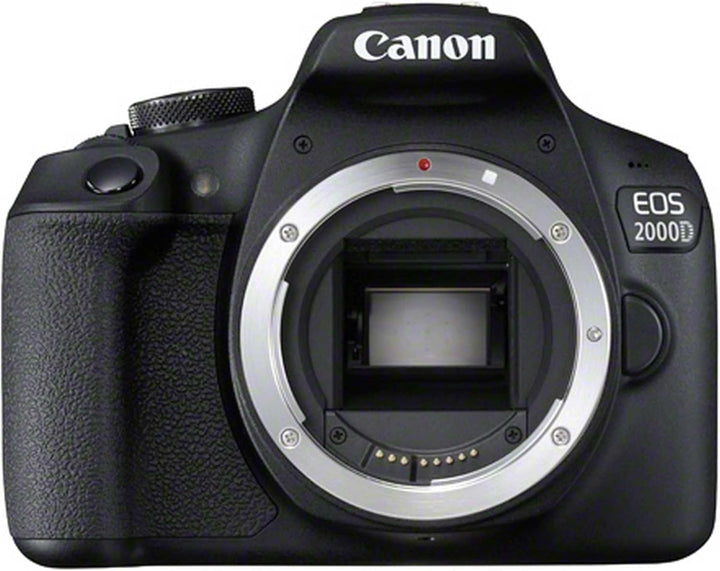 Canon EOS 2000D Spiegelreflexkamera Gehäuse (24,1 MP, DIGIC 4+, 7,5 cm (3,0 Zoll) LCD, Full-HD, WIFI