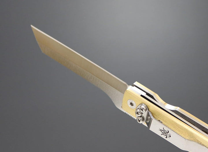 DELLINGER Japanisches messer higonokami KANETSUNE TANZAKU-TOU - Edelstahl AUS-8 rostfrei, Messinggri
