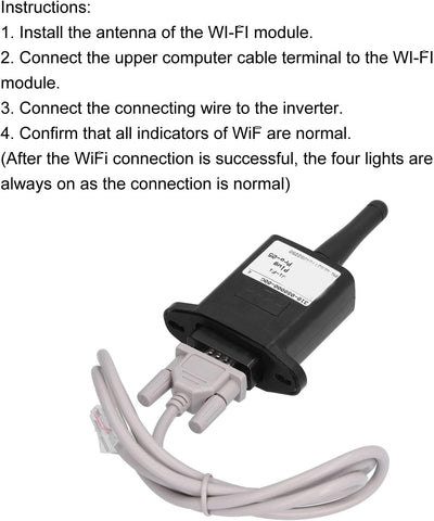 Solar-Inverter-WiFi-Modul, RS232 Wireless Wifi-Wechselrichter Gut gemacht für MPPT für Batterie