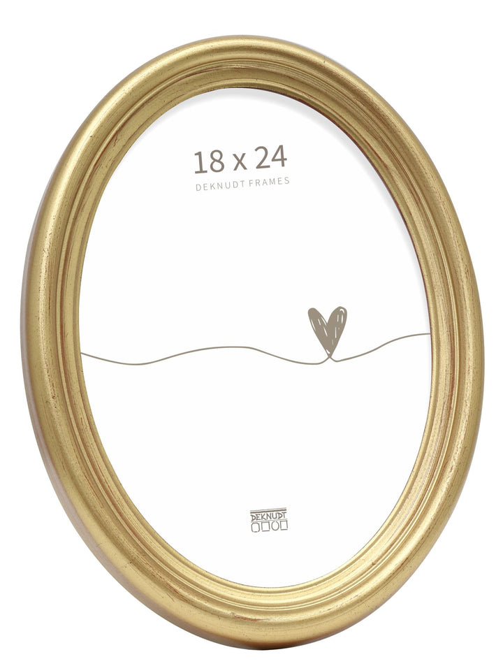 Bilderrahmen Oval Farbe: Gold, Gre (Bild): 24 Cm H X 18 Cm B 18 x 24 cm Gold, 18 x 24 cm Gold