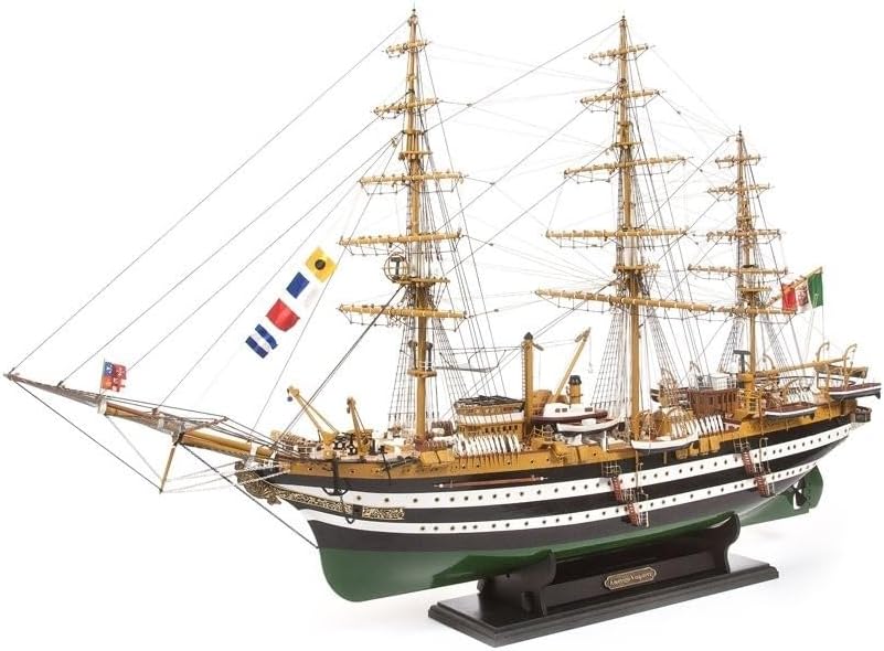 AMERIGO VESPUCCI Montagesatz Code 15006B aus Holz und Metall Massstab 1:100 (980LX560HX304W mm)Segel