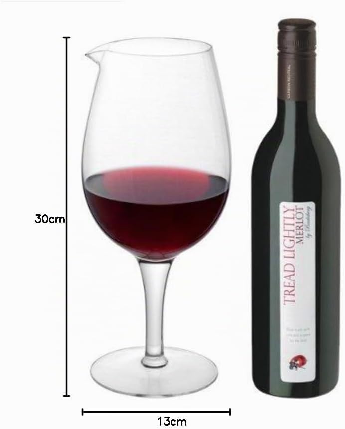 CKB LTD® Jumbo Wine Glass DECANTER XL 1.5 L Weinglas Weinkaraffe dekanter