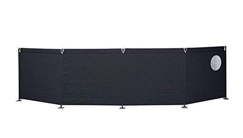 Isabella Windschutz Mega, 4-Teilig, 460x120cm, Granite