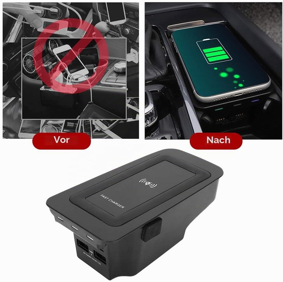 Kabellose Kfz-Ladegeräte, Kfz Ladegeräte Kabellose 15W Car Wireless Charger Auto Ladegerät Wireless