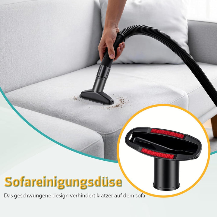 7 Stück Staubsauger Ersatzteile, 32-35 mm Staubsauger Aufsatz Universal, Staubsauger Ersatzbürsten,