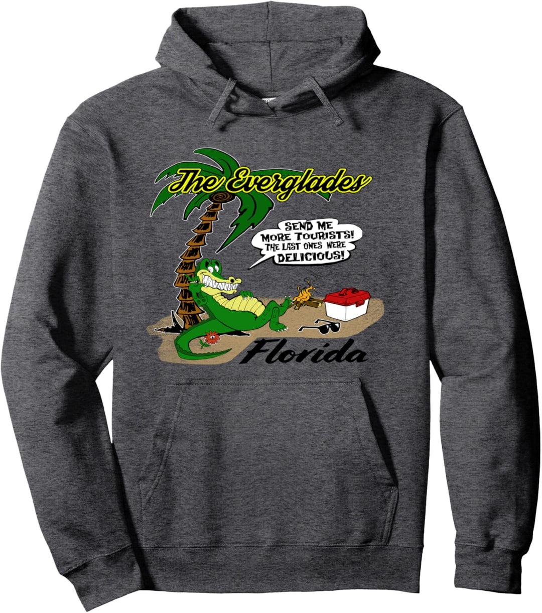 Florida Everglades Send More Tourists, lustiges Krokodil-Design Pullover Hoodie