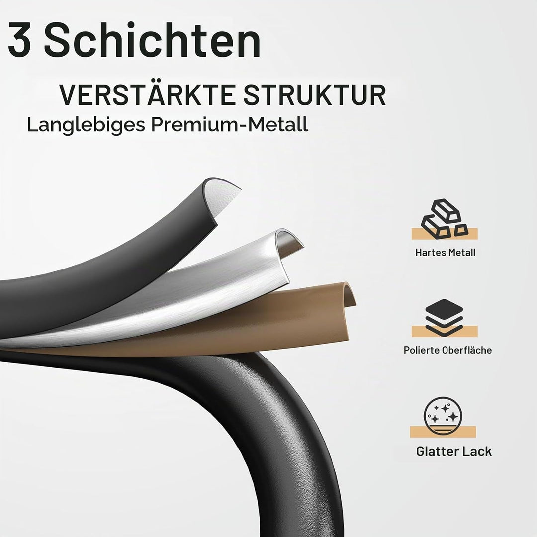 HBTower trittleiter 3 Stufen klappbar,Leiter 3 Stufen, klappbarer Tritthocker mit gepolstertem Griff
