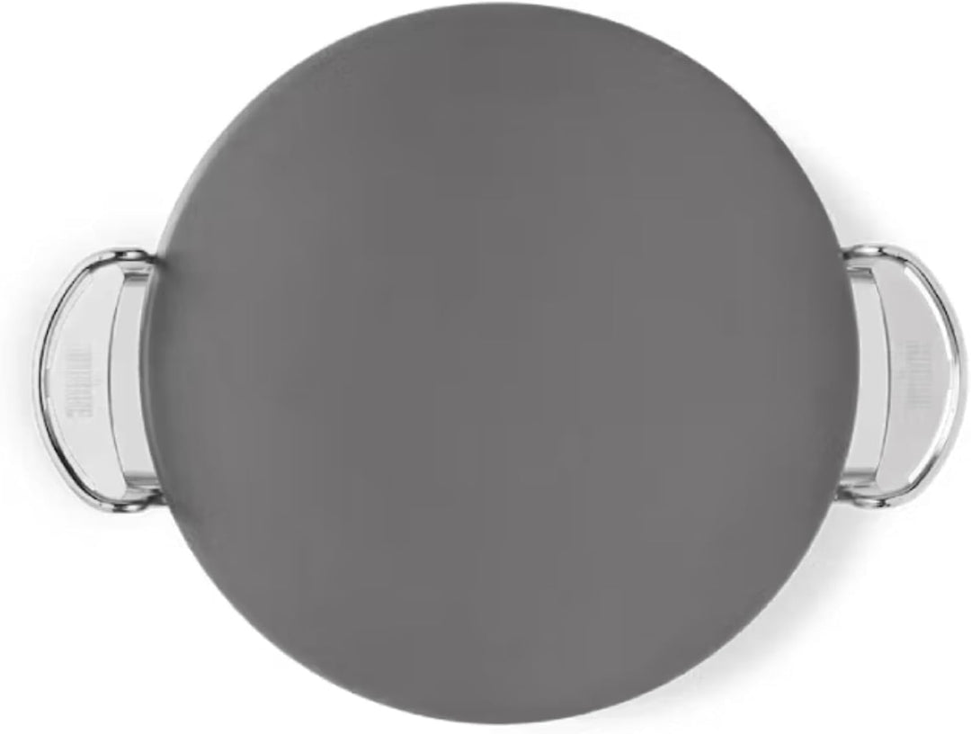 Weber Pizzastein - Klein (Ø 26cm), glasierter Cordierit BBQ Pizzastein, Schnelles aufheissen & Wärme