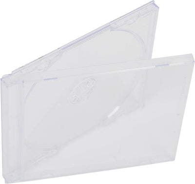 DragonTrading® CD-/DVD-Hüllen, transparent, Profi-Qualität, 10 Stück