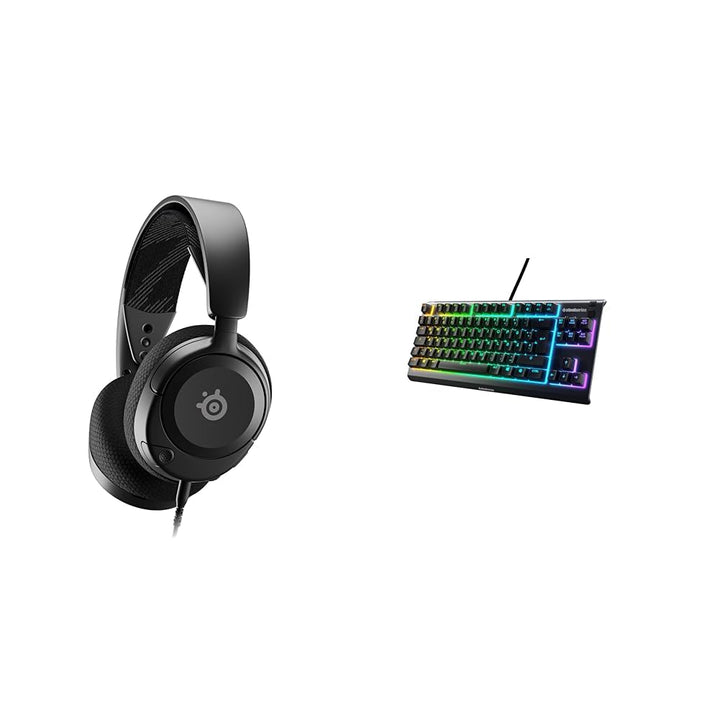 SteelSeries Arctis Nova 1 - Multi-System Gaming-Headset – Hi-Fi-Treiber & Apex 3 TKL - RGB Gaming-Ta
