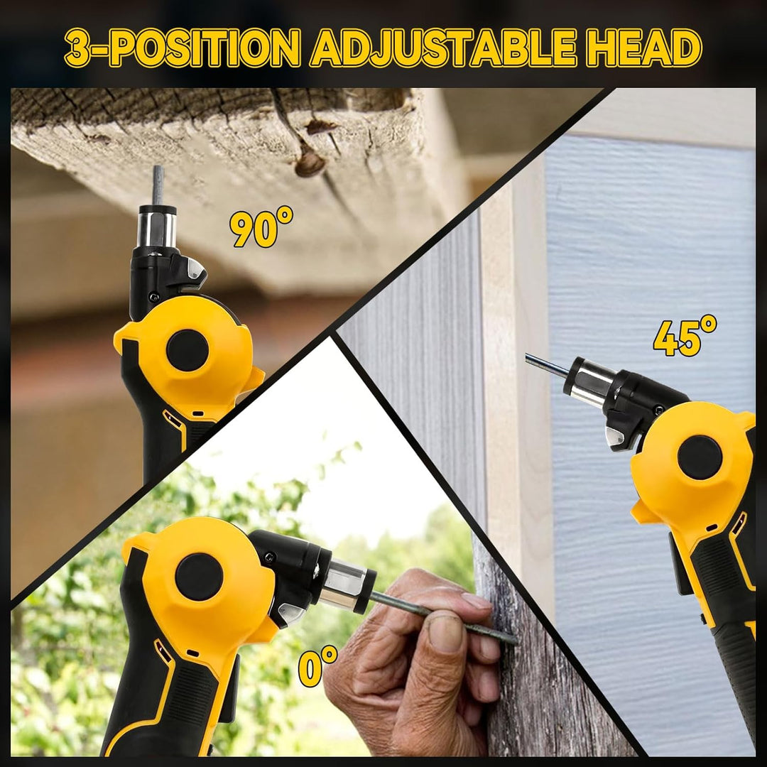 Akku-Autohammer Kompatibel mit Dewalt 20V Akku, Elektro Nagel Hammer mit verstellbarem 3-Positionen-
